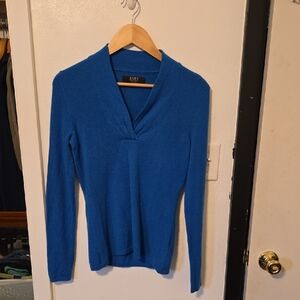 A New Day Vibrant Blue V-Neck Sweater